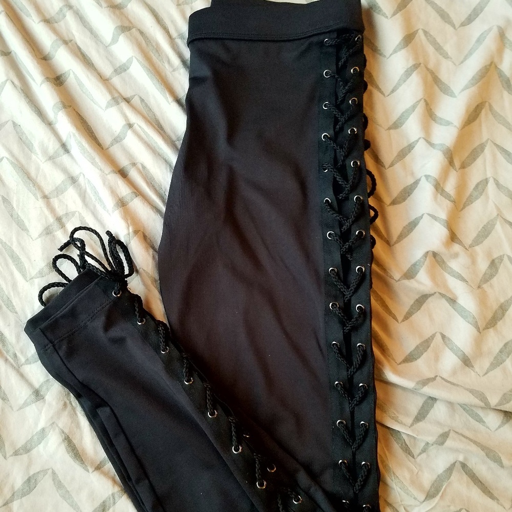 Forever 21 Lace up/Tie up Active Leggings